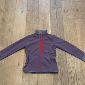 Patagonia Women's Violet Raincoat with Crimson Zipper